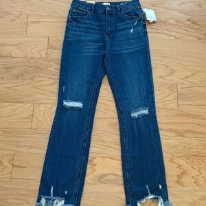 Wonderly mid rise slim flare sleek sculpt jeans 10 tummy control dark Hilton